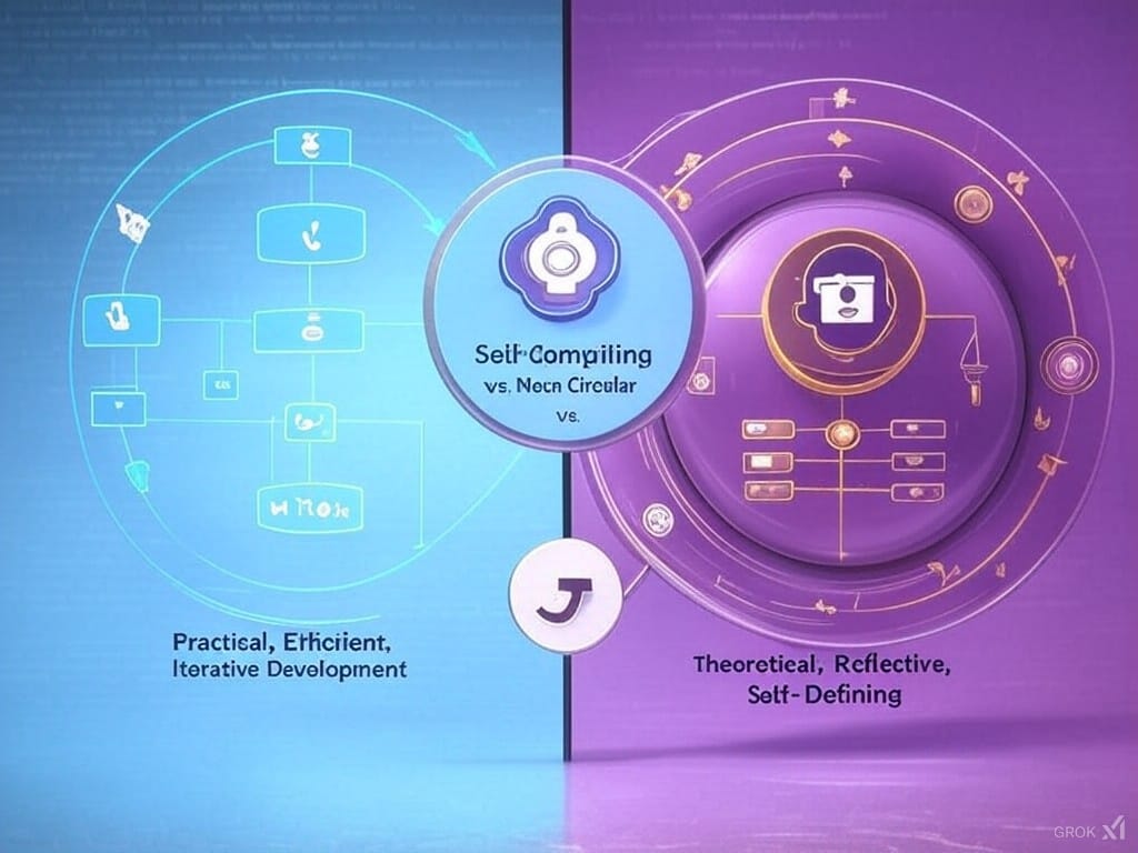 Self-Compiling vs Meta-Circular
